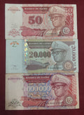 BANK OF ZAIRE 50 ,20.000 ,1.000.000 ZAIRES (1137)