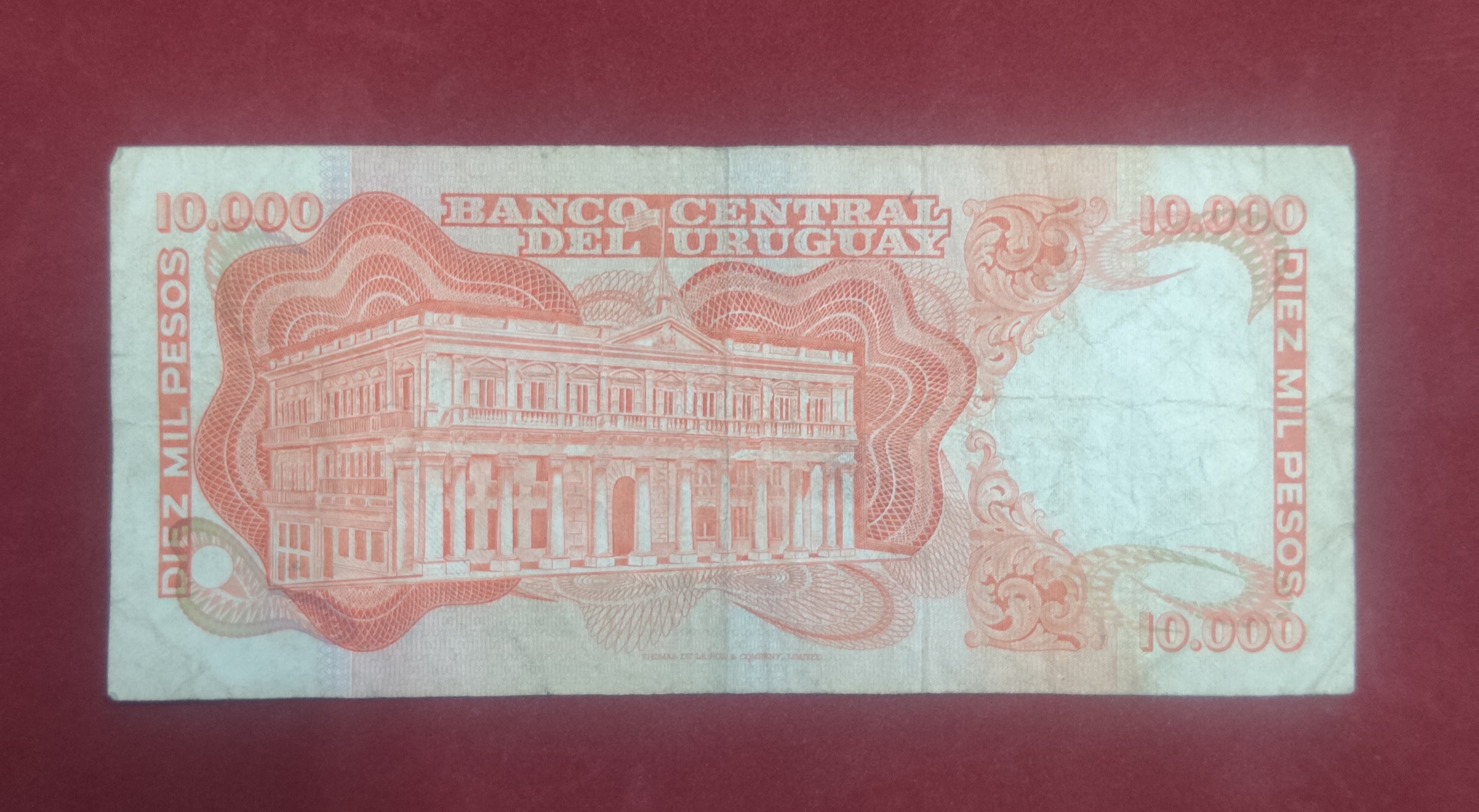 CENTRAL BANK OF URUGUAY 5 ,1000 ,10.000 PESOS (D496)