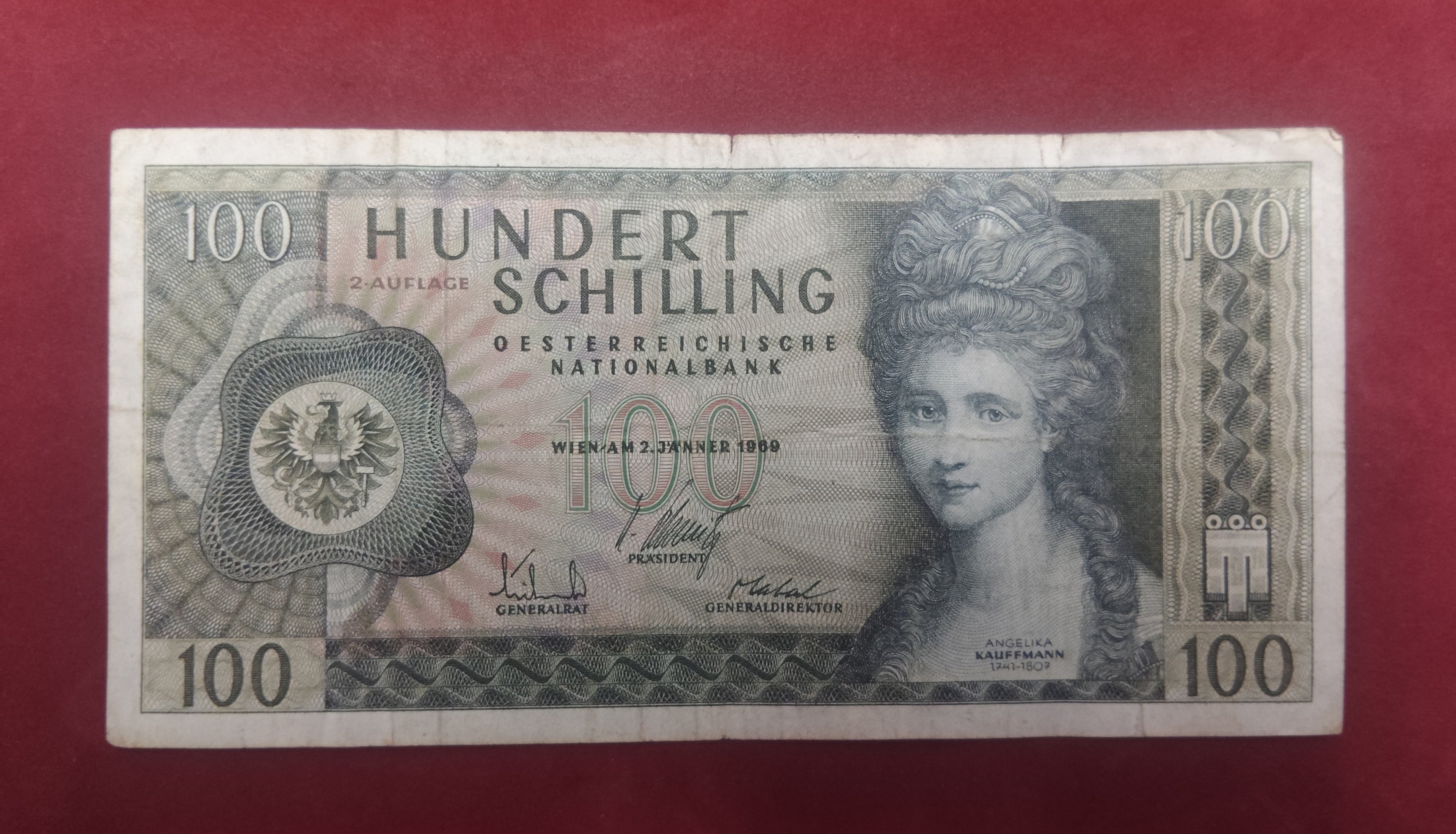 NATIONAL BANK OF AUSTRIA 100 SCHILLING (895)
