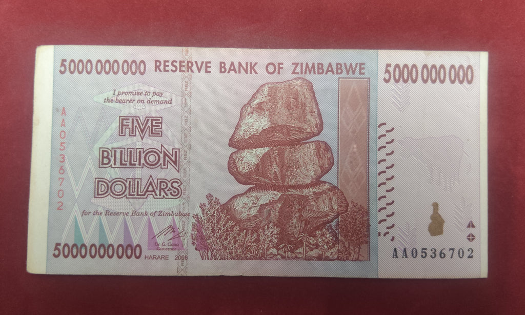 RESERVE BANK OF ZIMBABWE 5000 000 000 DOLLARS (1158)
