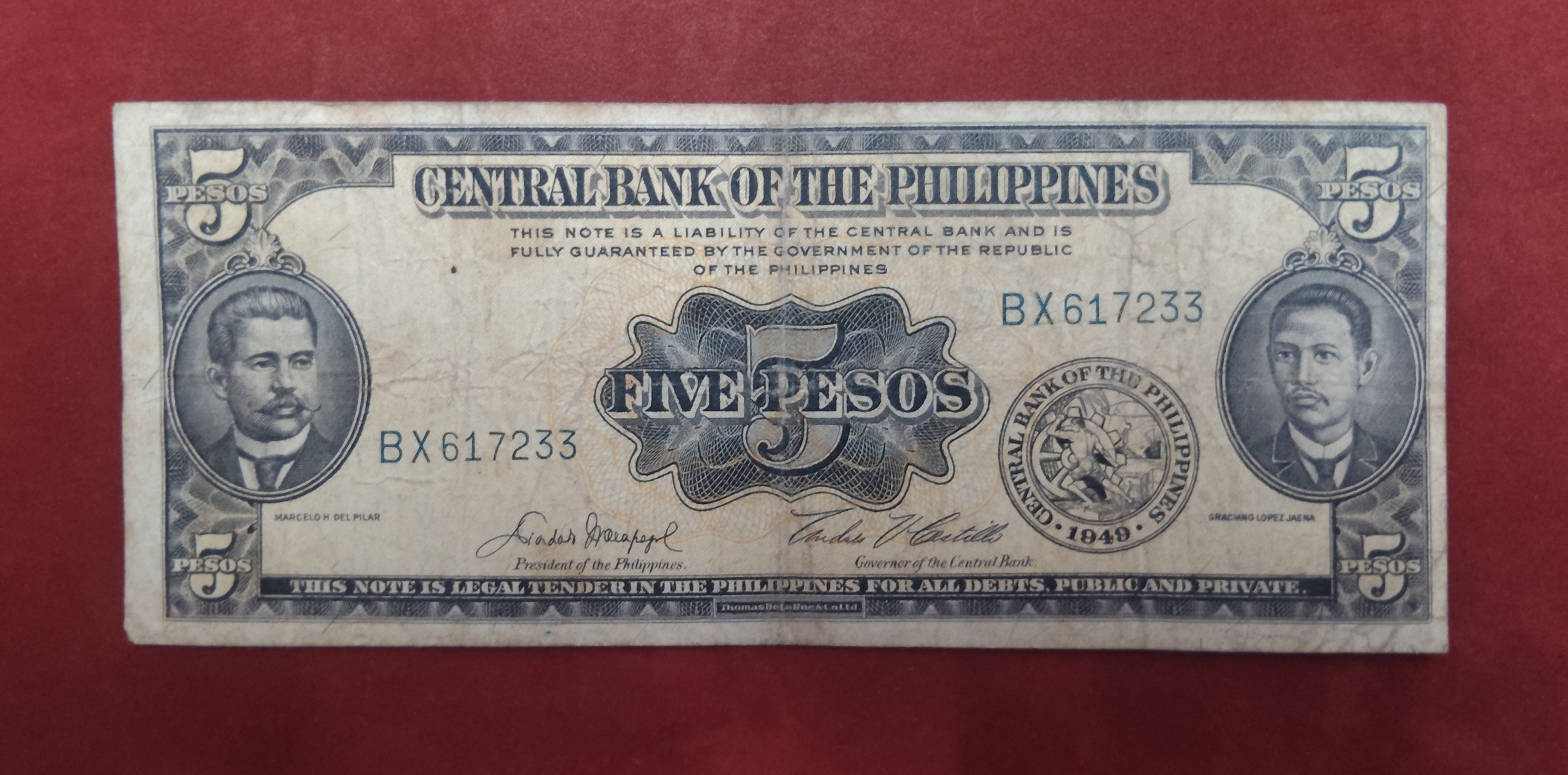 CENTRAL BANK OF PHILIPPINES 5 PESOS (813)