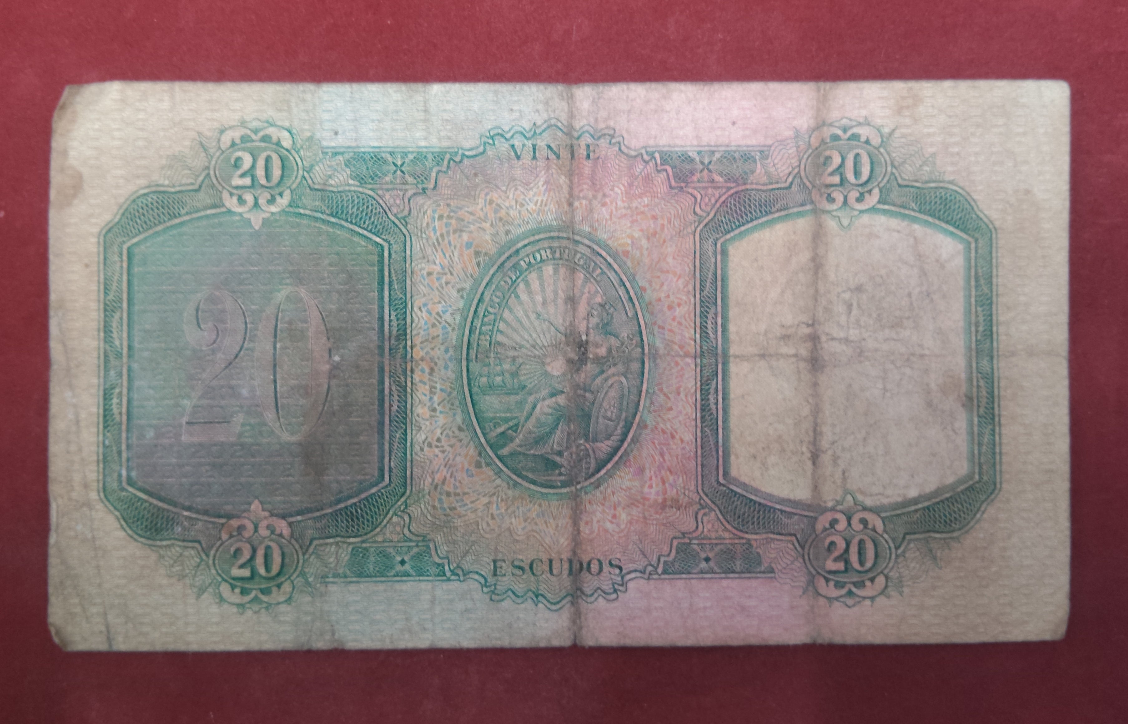 BANK OF PORTUGAL 20 ESCUDOS (920)