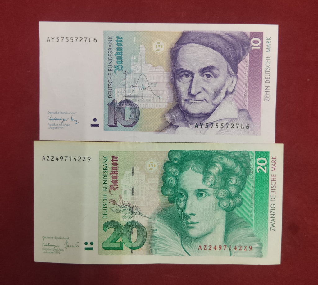 BANK OF DEUTSCHE BUNDES 10 , 20 DEUTSCHE MARK (779)