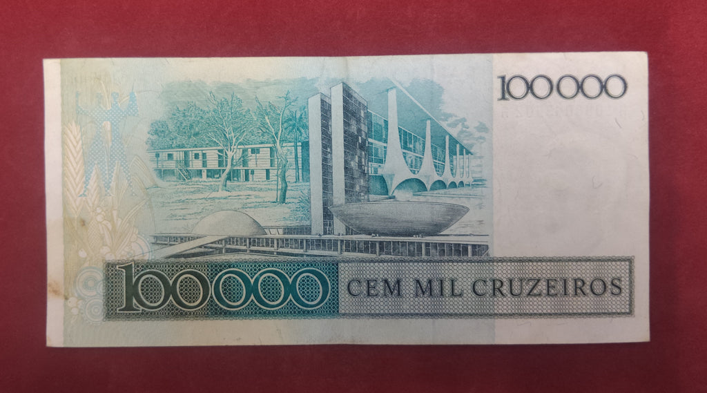 CENTRAL BANK OF BRASIL 100000 CRUZEIROS (788)