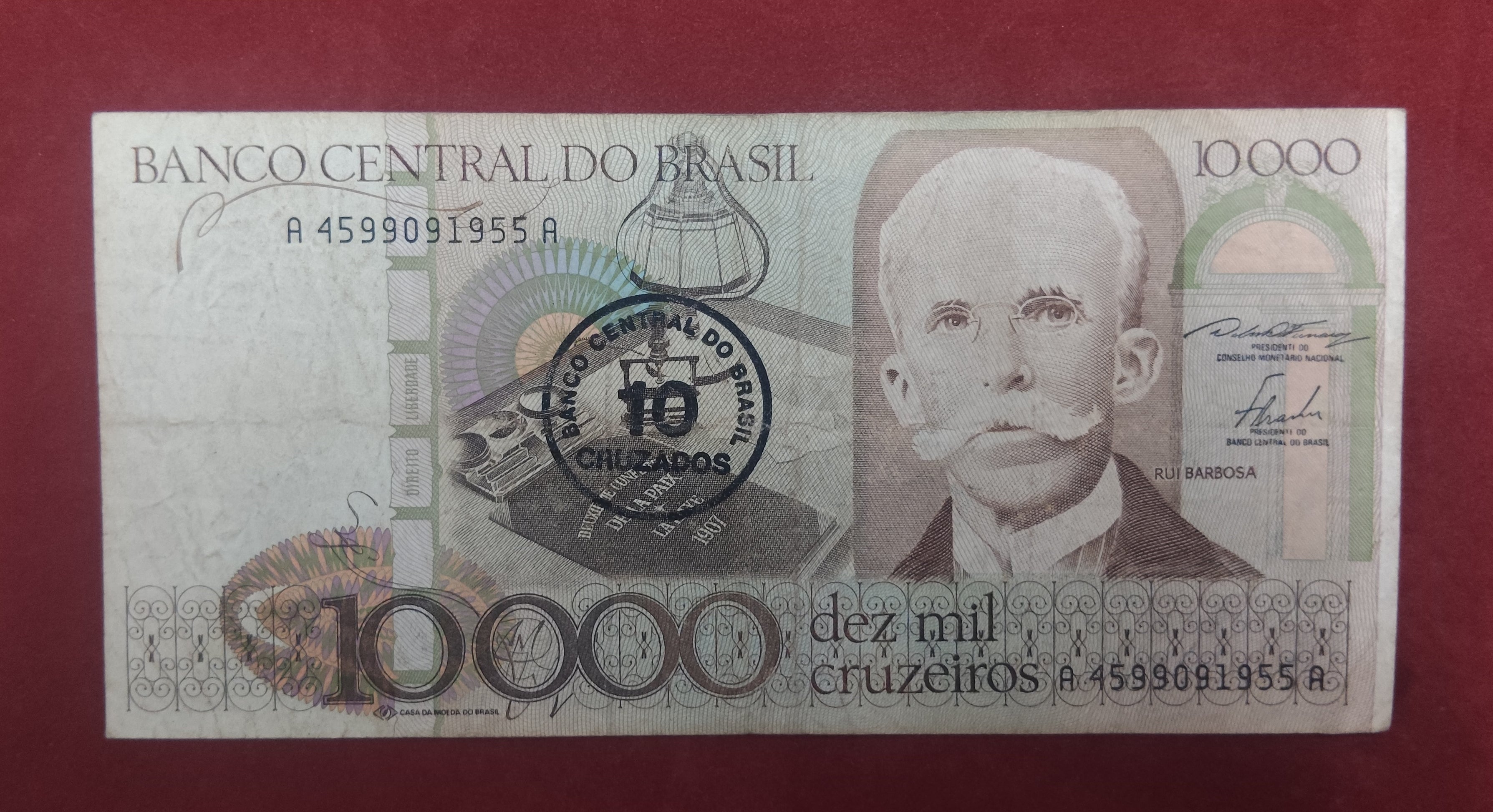 CENTRAL BANK OF BRASIL 10000 CRUZEIROS (782)