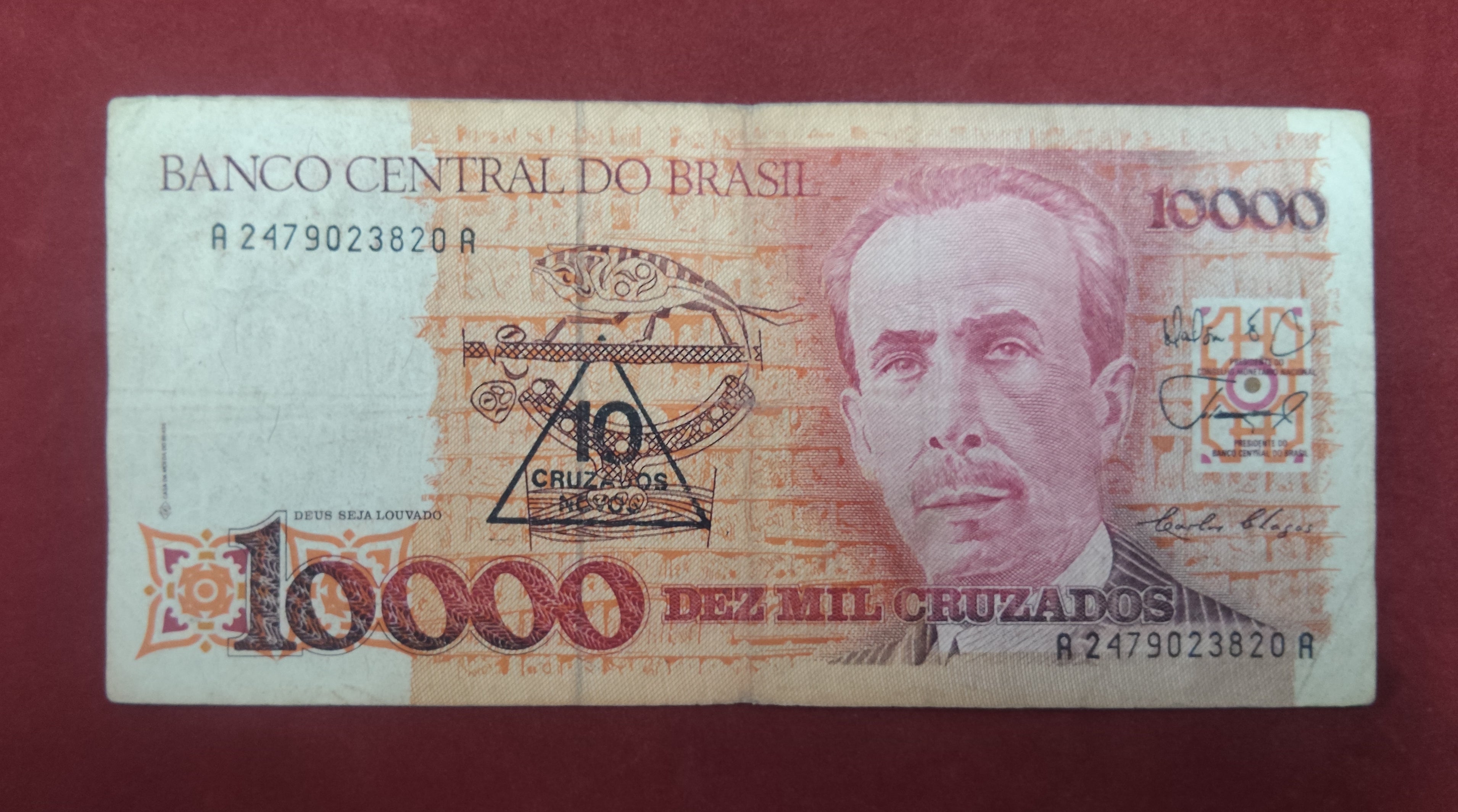 CENTRAL BANK OF BRASIL 10000 CRUZEIROS (787)