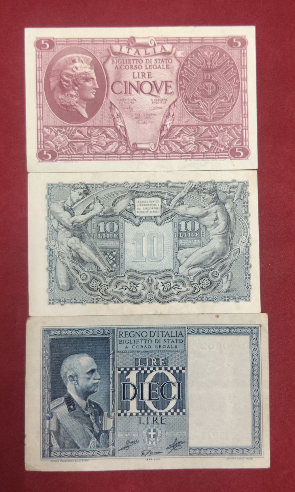 BANK OF ITALIA 5 ,10 DIECI (C089)
