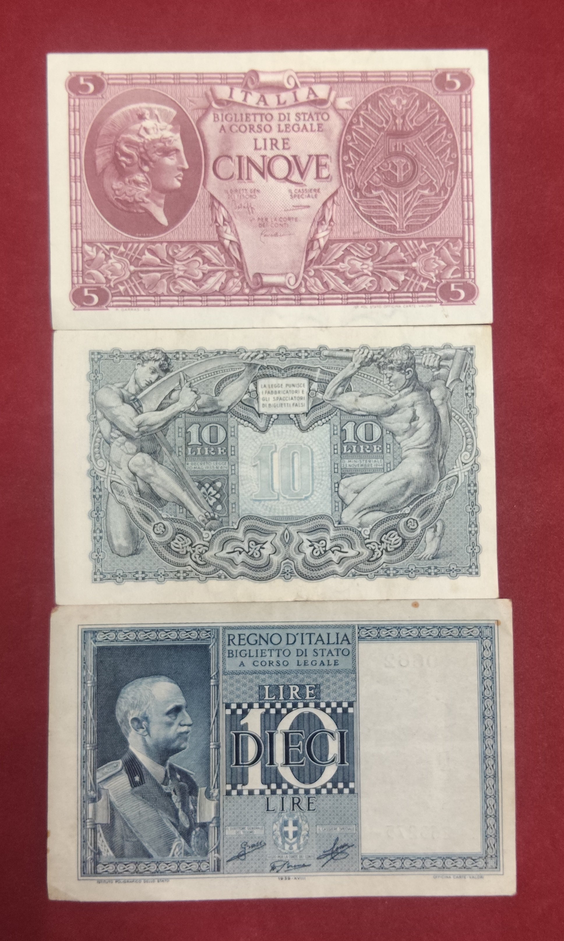 BANK OF ITALIA 5 ,10 DIECI (C089)