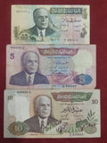 CENTRAL BANK OF TUNISIE 1/2 ,5 ,10 DINARS (932)