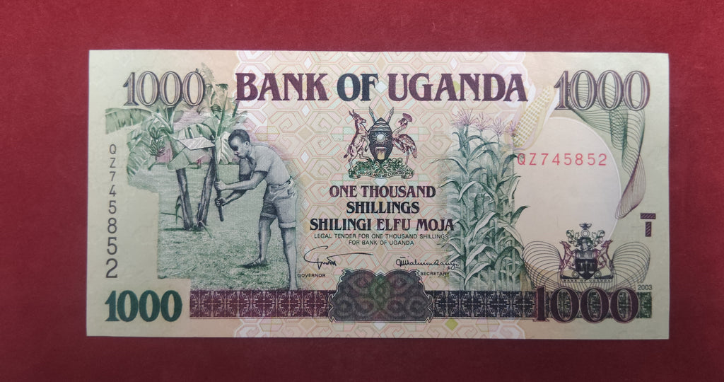 BANK OF UGANDA 1000 SHILLINGS (D432)