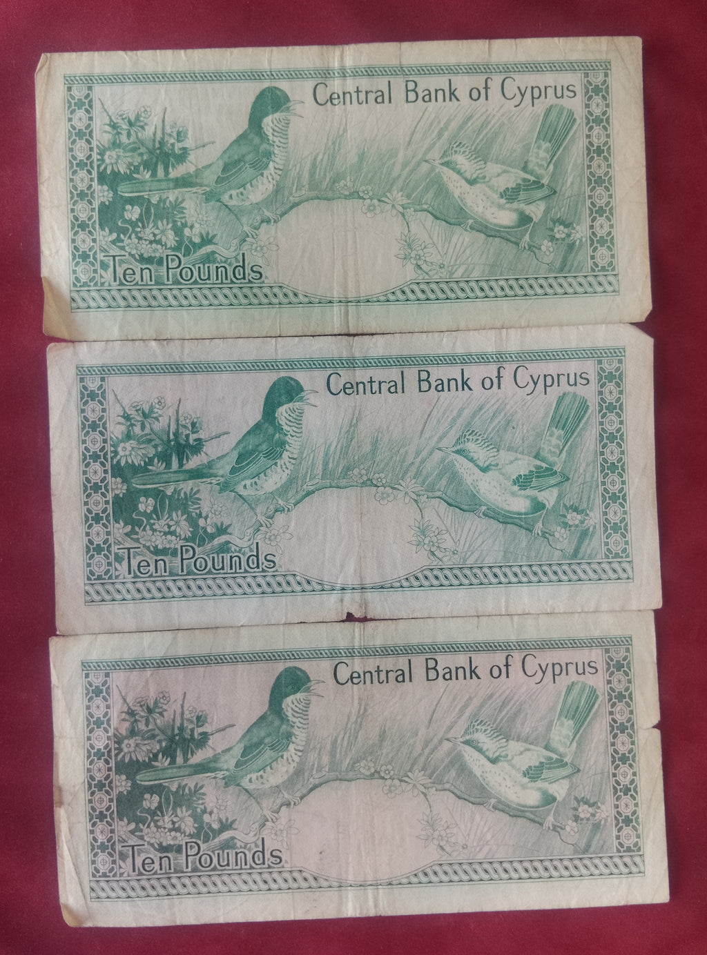 CENTRAL BANK OF CYPRUS 10 ,20 POUNDS