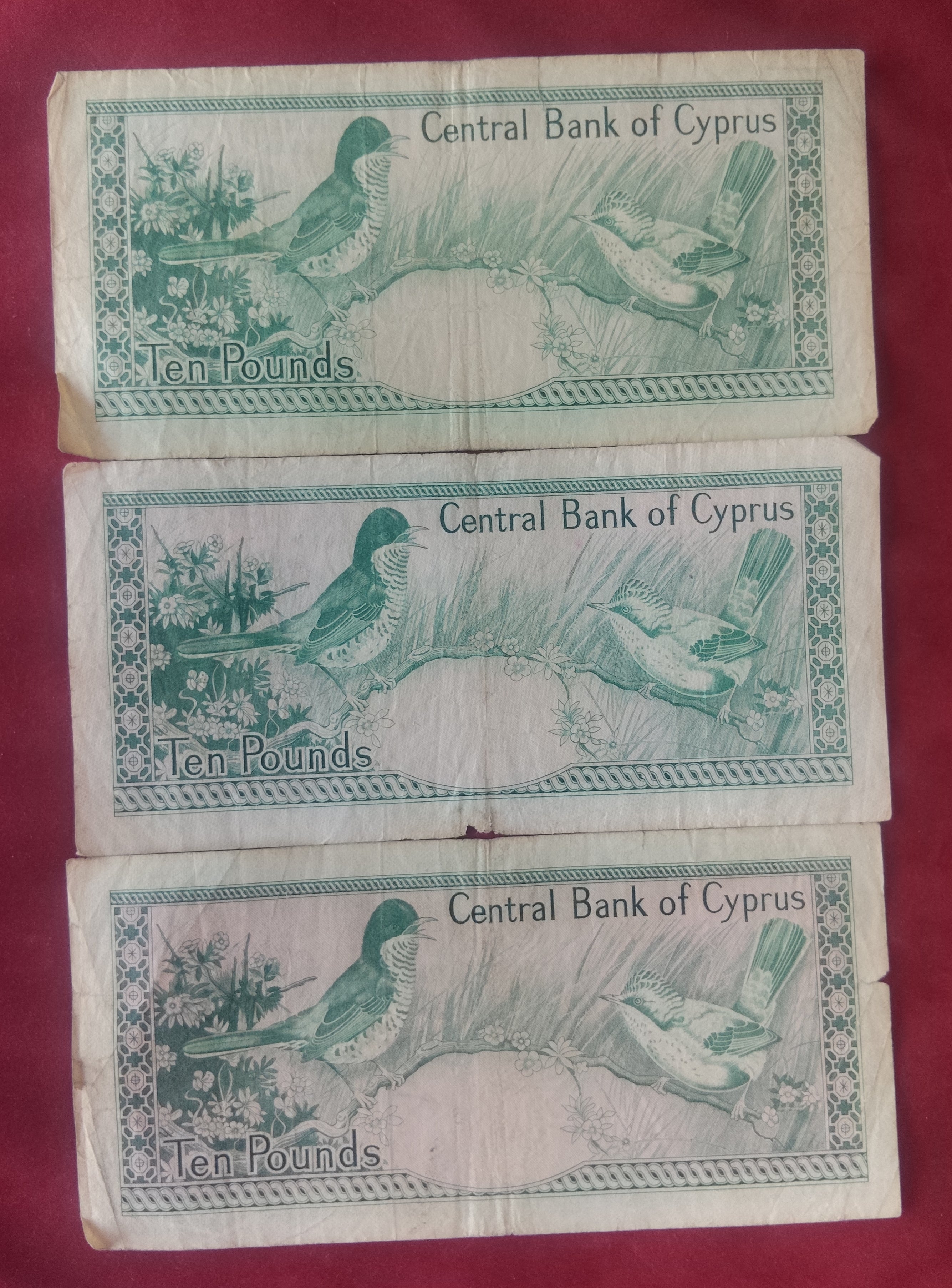 CENTRAL BANK OF CYPRUS 10 ,20 POUNDS