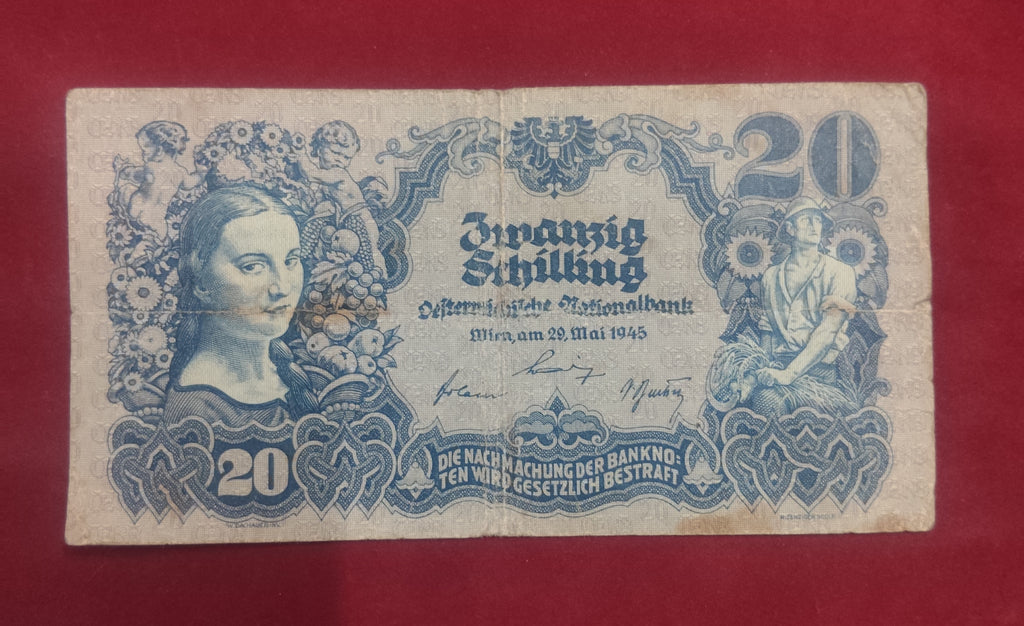 NATIONAL BANK OF AUSTRIA 20 SHILLINGS (D788)