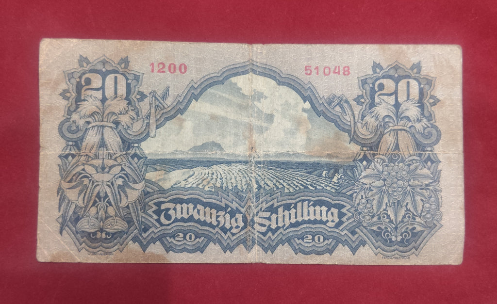 NATIONAL BANK OF AUSTRIA 20 SHILLINGS (D788)