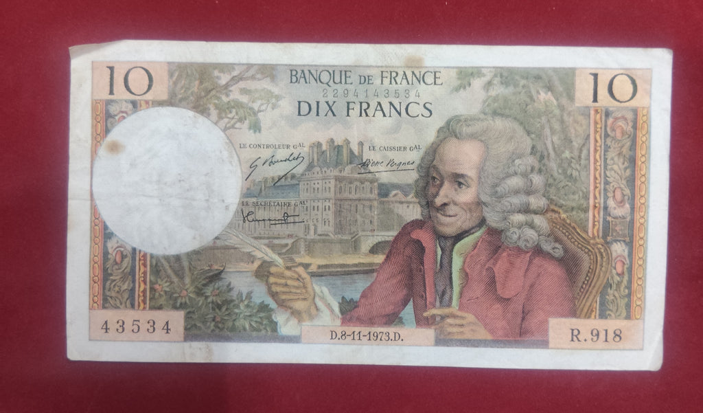 BANK OF FRANCE 10 FRANCS(999)