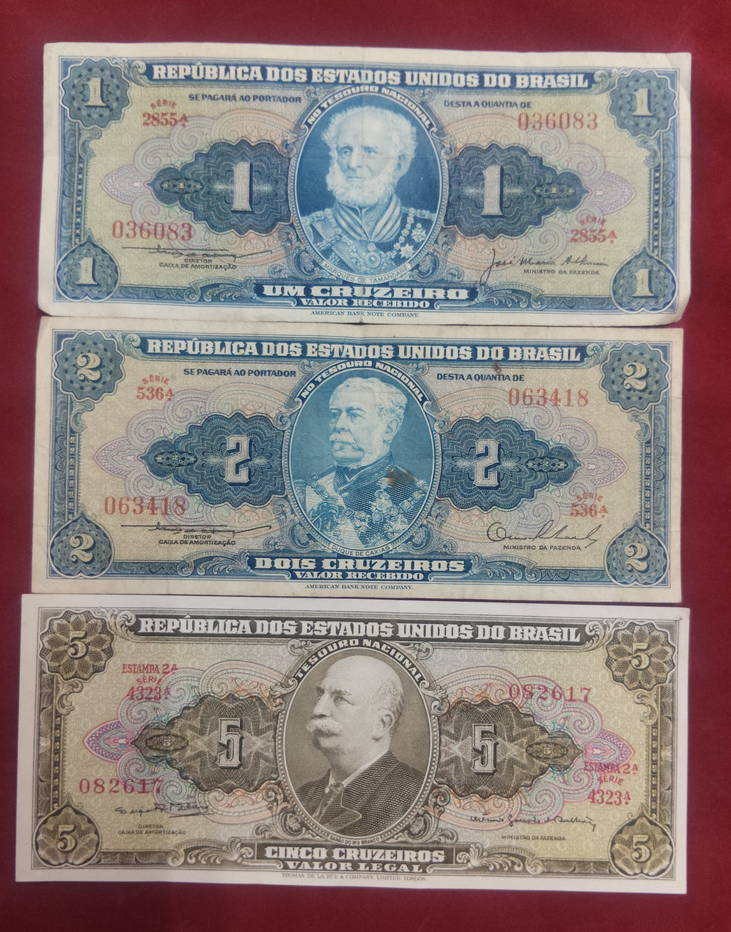 NATIONAL BANK OF BRASIL 1 ,2 ,5 CRUZEIROS