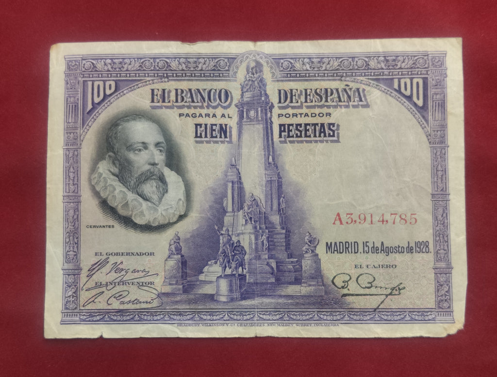 BANK OF SPAIN 100 PESETAS