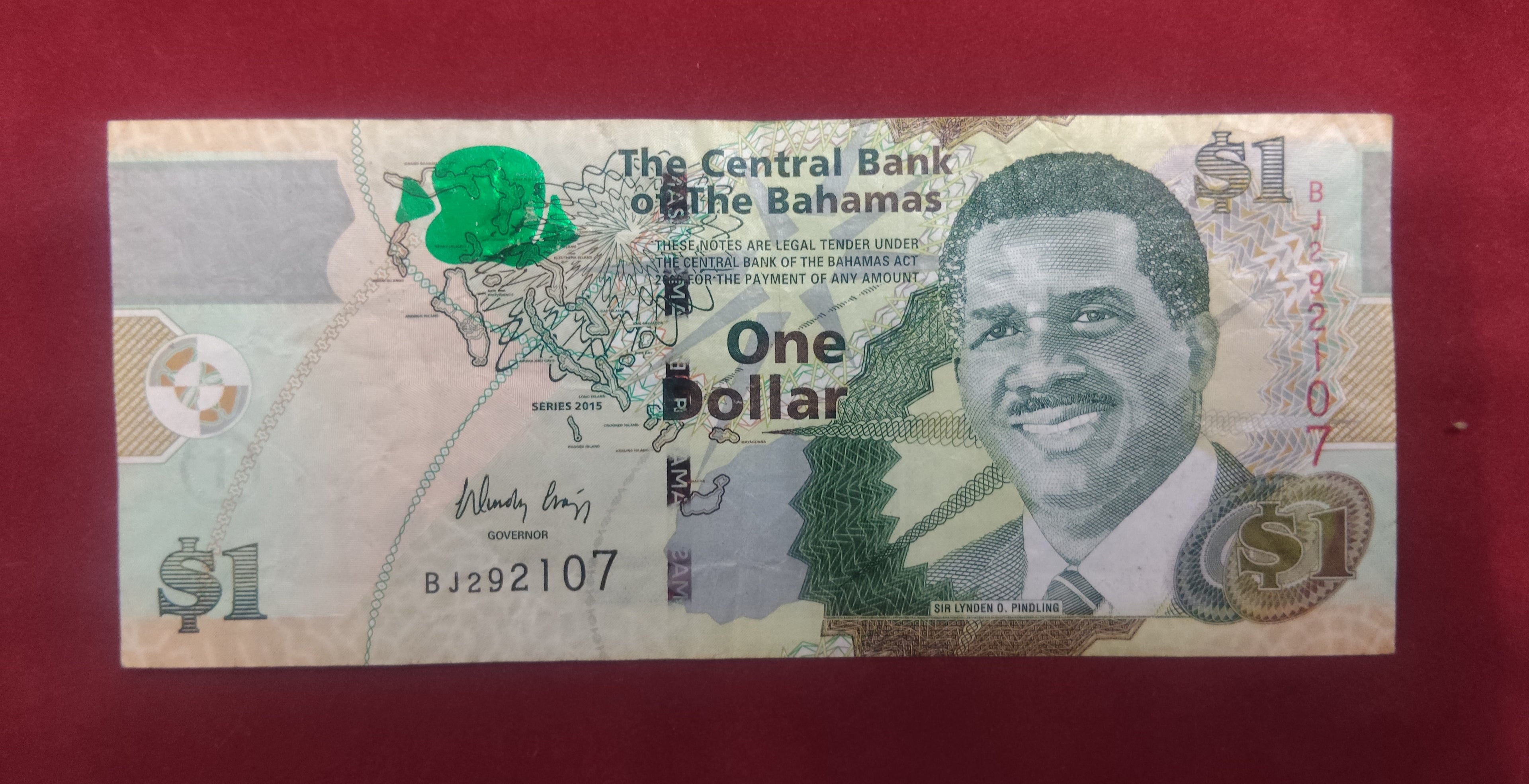 CENTRAL BANK OF BAHAMAS 1 DOLLAR (C173)