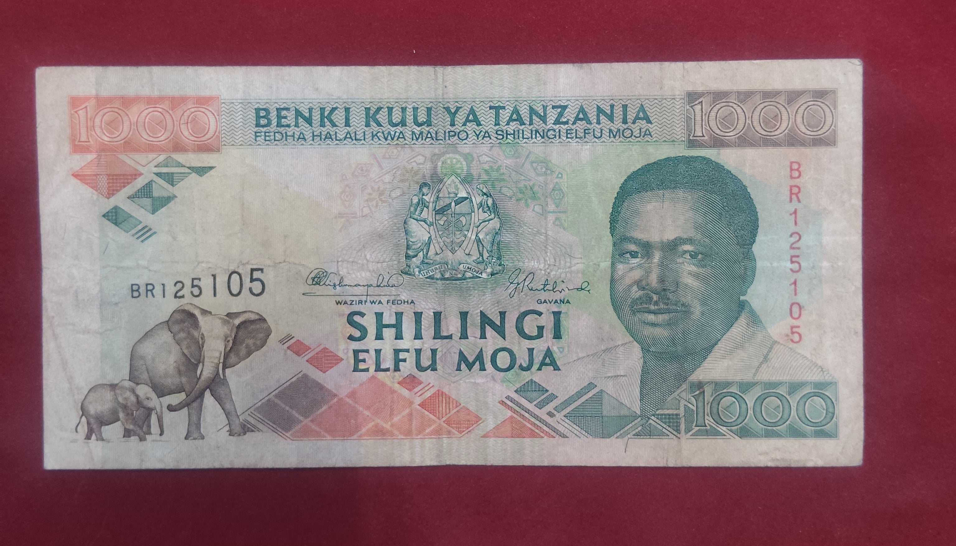 BANK OF TANZANIA 1000 SHILINGI (Y117)