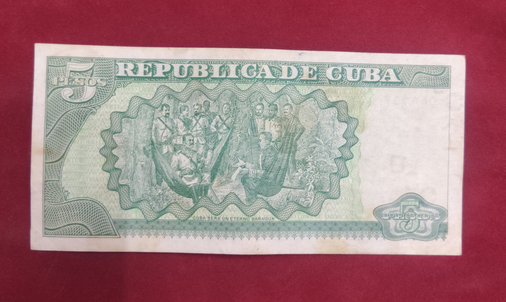 CENTRAL BANK OF CUBA 5 PESOS