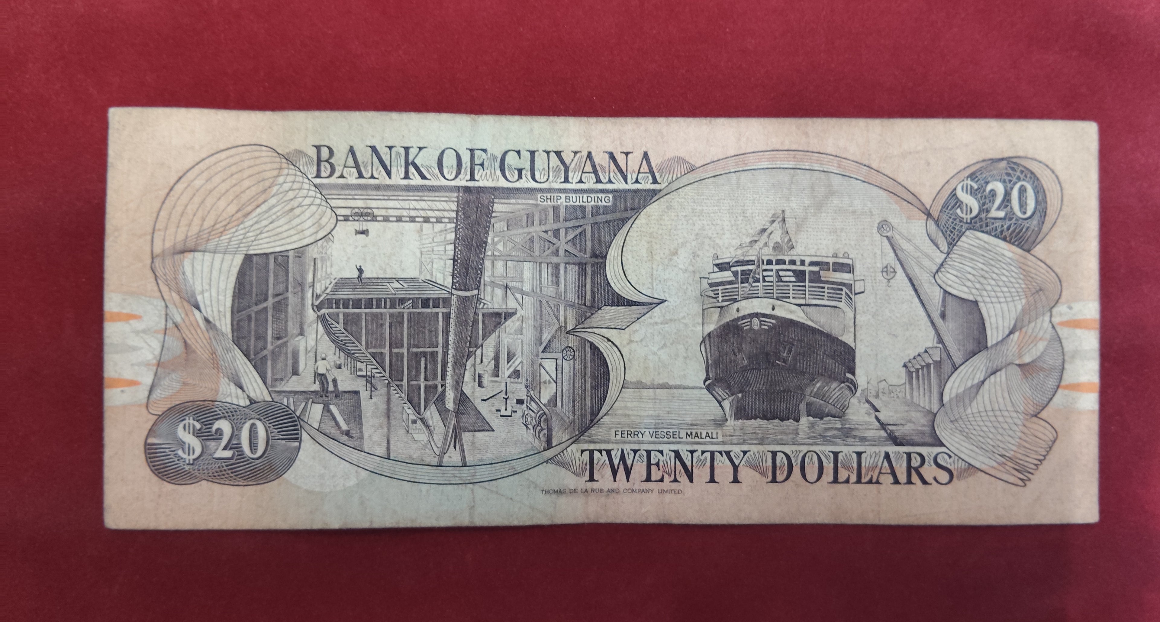 BANK OF GUYANA 20 DOLLARS