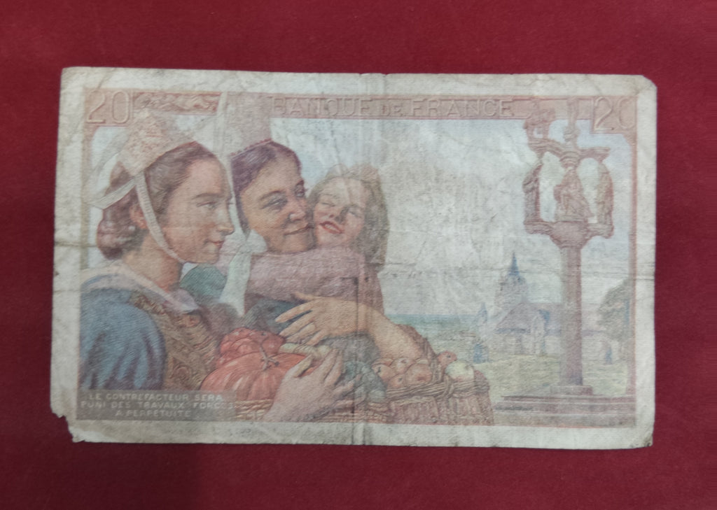 BANK OF FRANCE 20 FRANCS