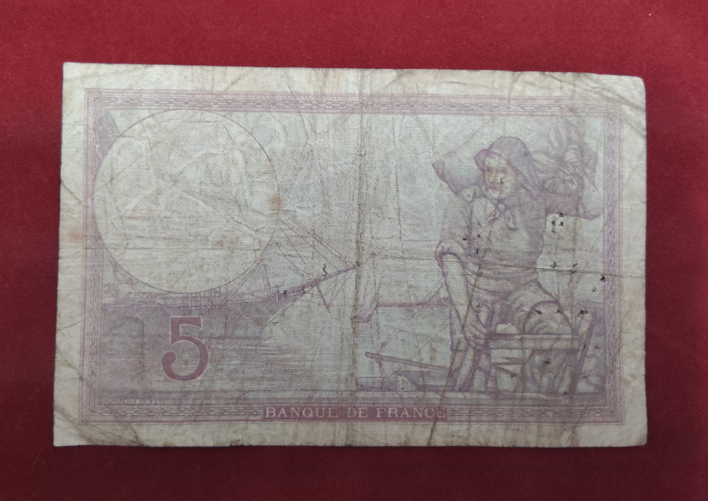 BANK OF FRANCE 5 FRANCS