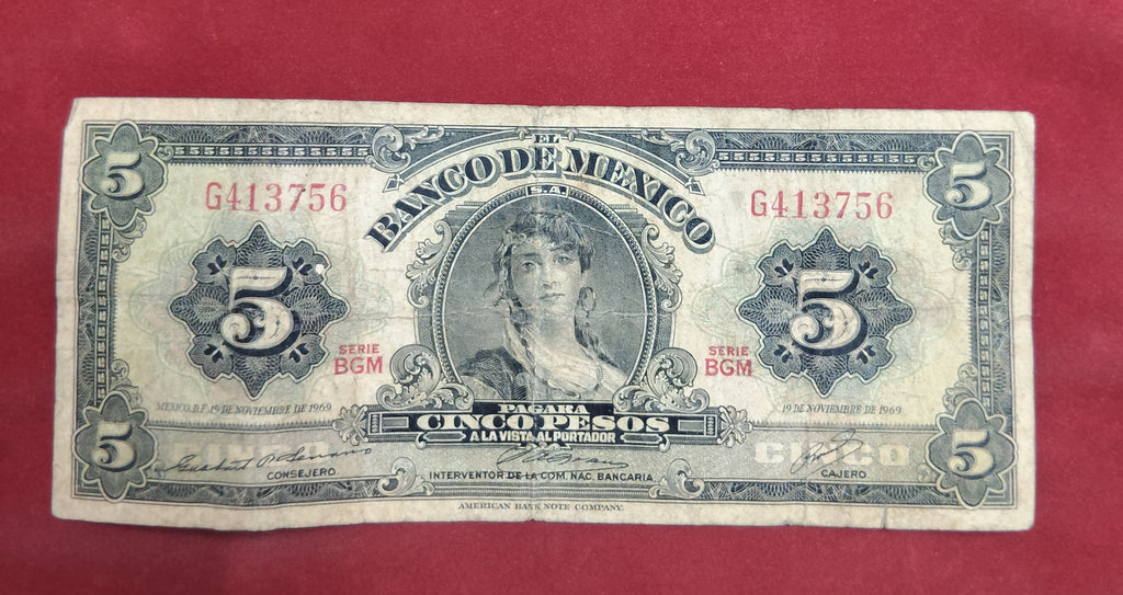 BANK OF MEXICO 5 PESOS
