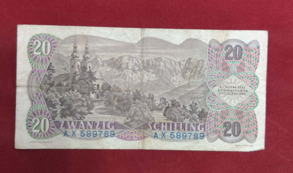 NATIONAL BANK OF AUSTRIA 20 SCHILLING