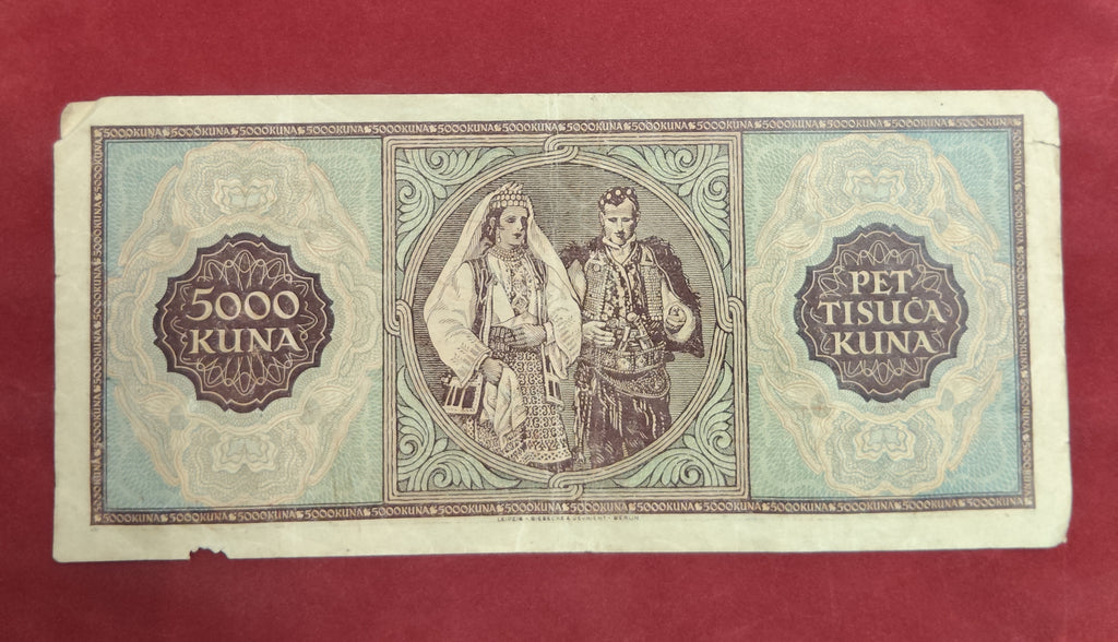 BANK OF HRVATSKA 5000 KUNA