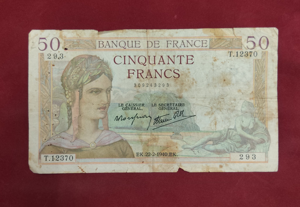 BANK OF FRANCE 50 FRANCS