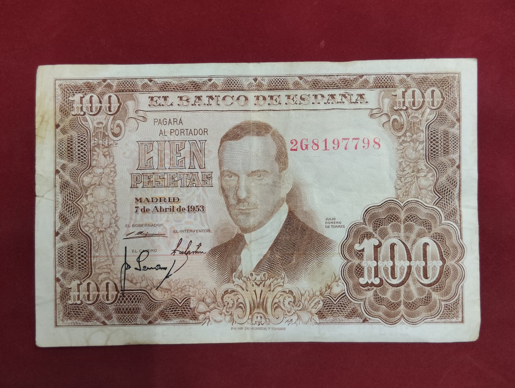BANK OF SPAIN 100 PESETAS