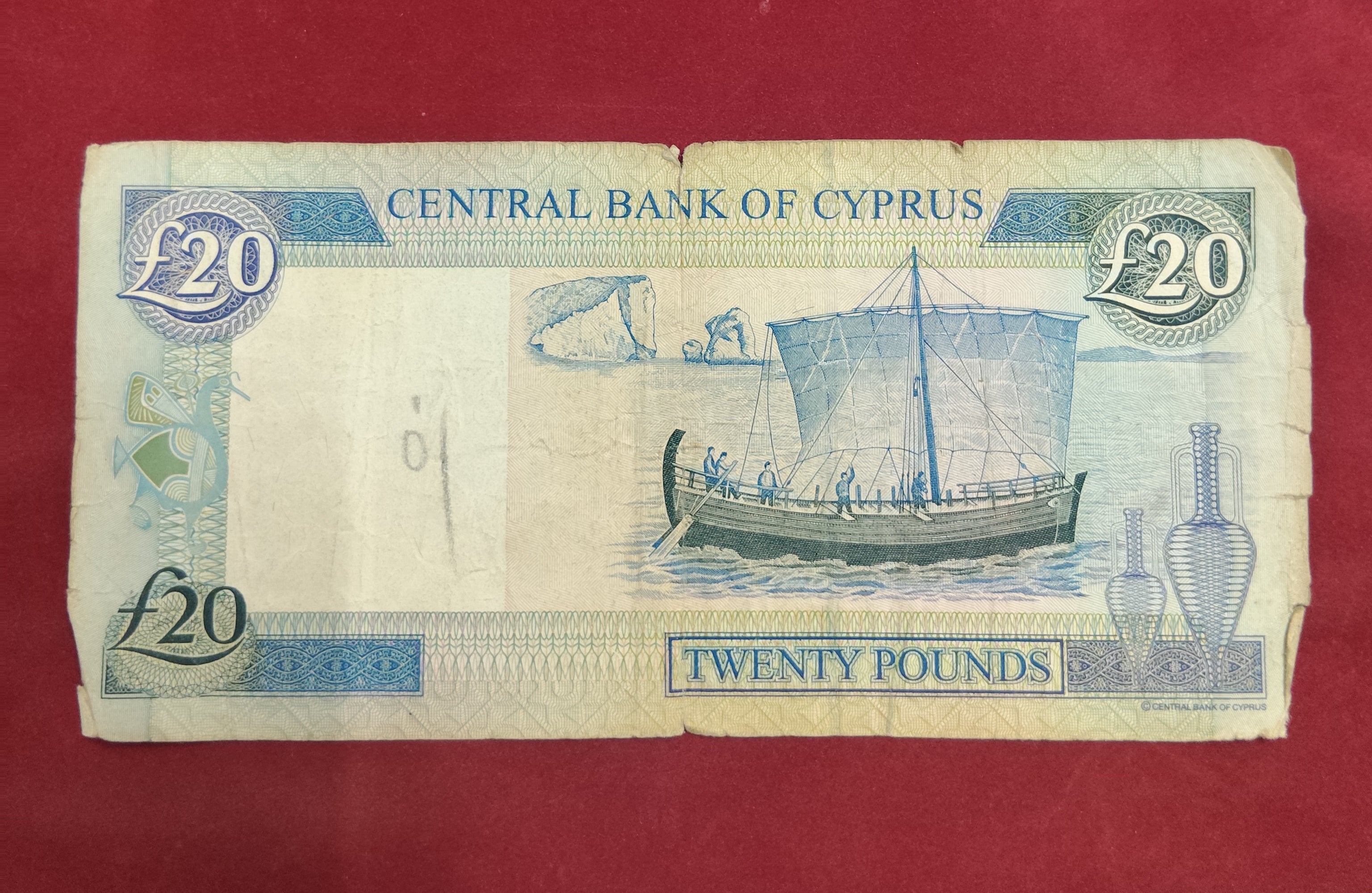 CENTRAL BANK OF CYPRUS 20 POUNDS