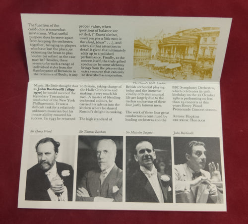 1980 Presentation  British Conductors
