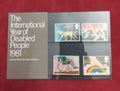 1981 Year of the Disabled SG 1147/1150 Presentation