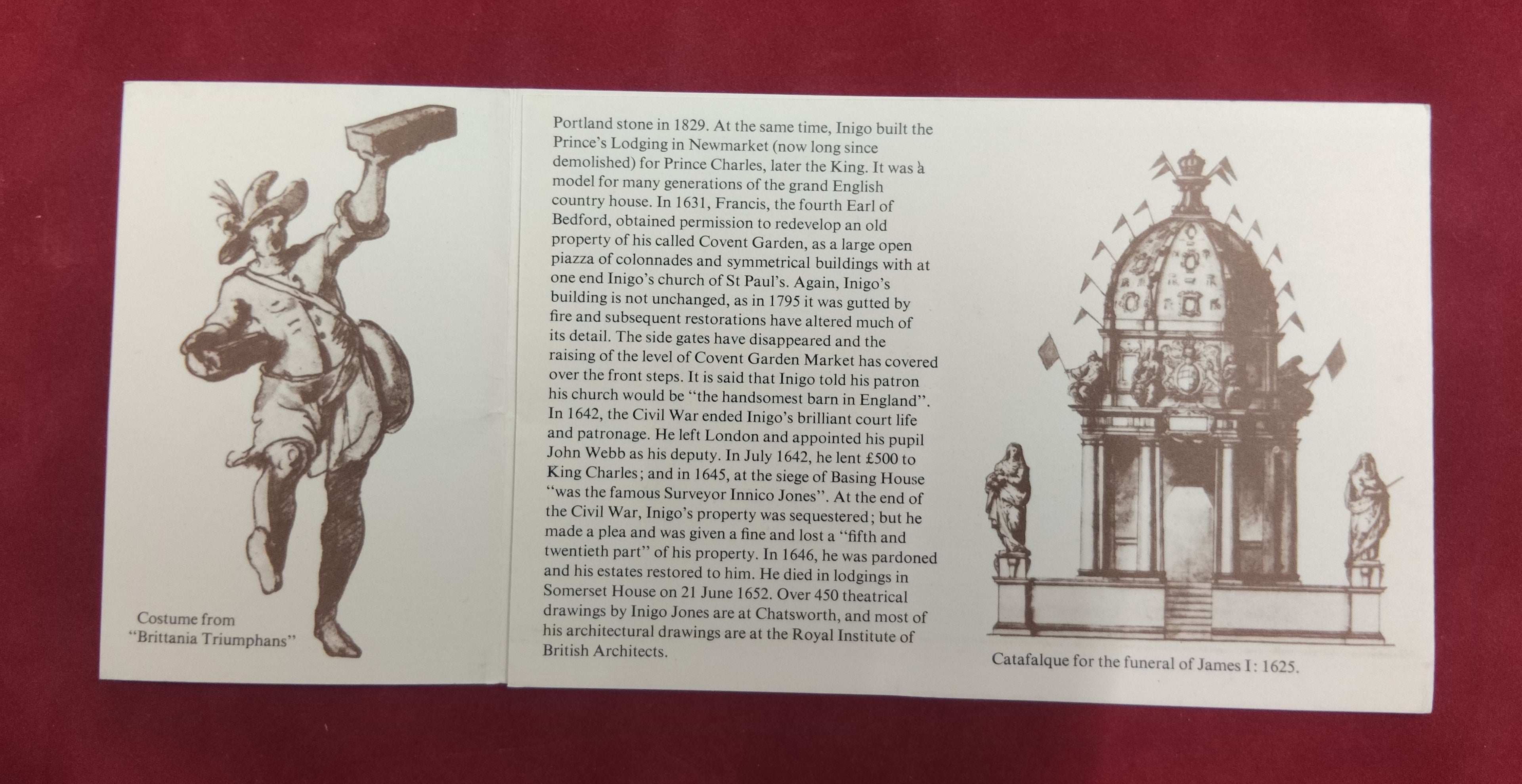 1973 INIGO JONES PRESENTATION
