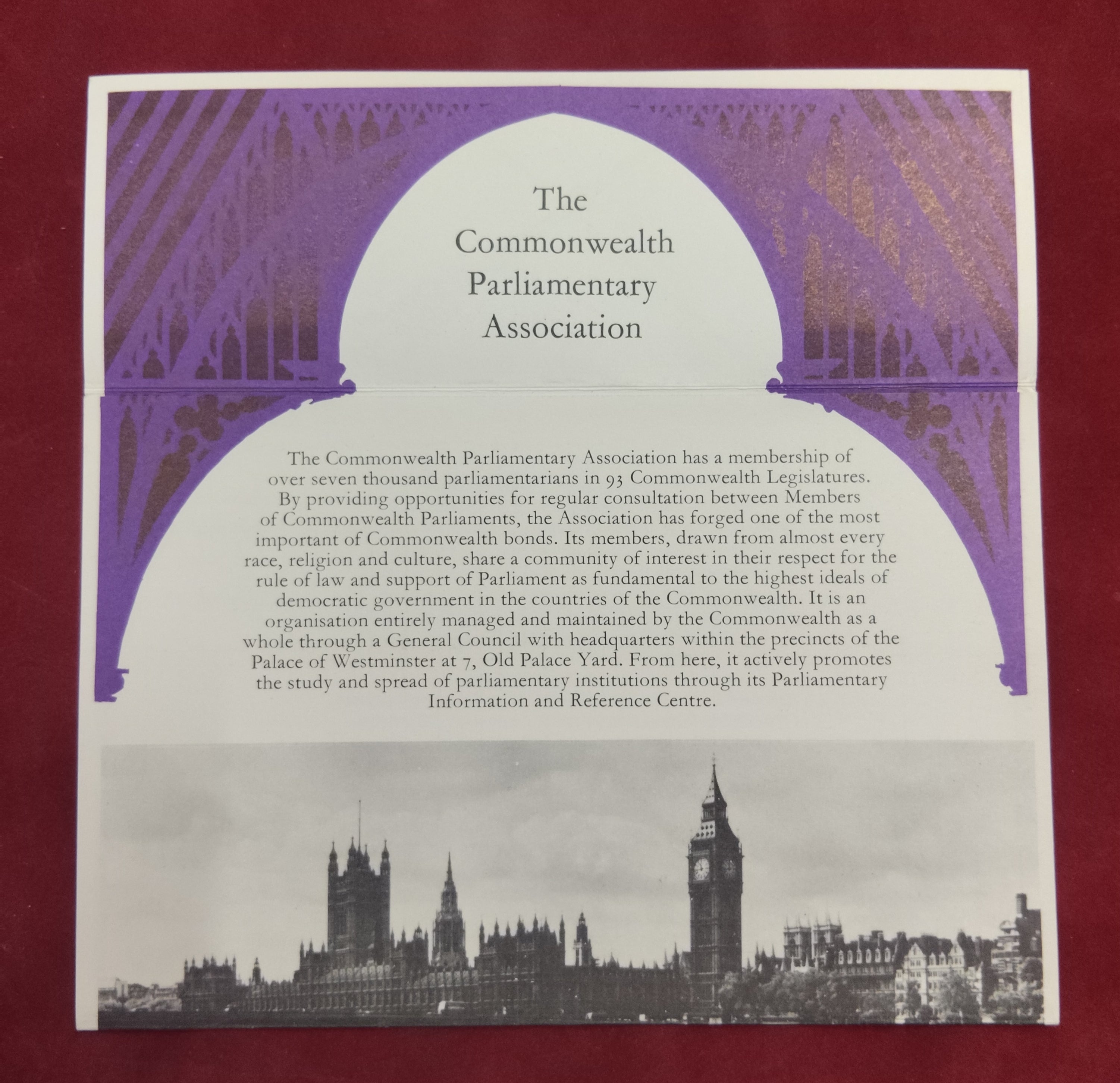 1973 Nineteenth commonwealth parliamentary Presentation