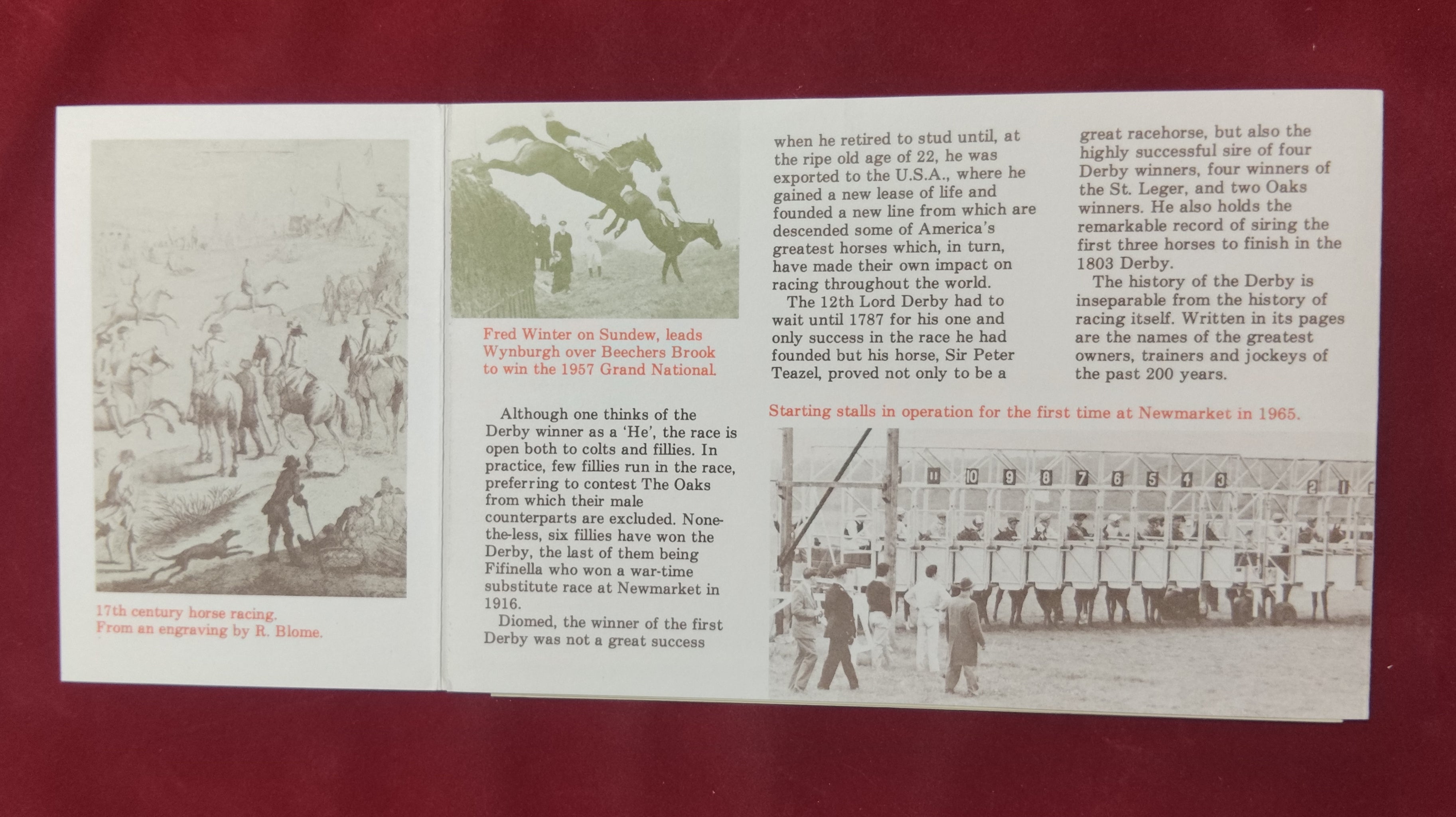 Horseracing Paintings and Bicentenary of The Derby 1979 Royal Mail Mint Stamps
