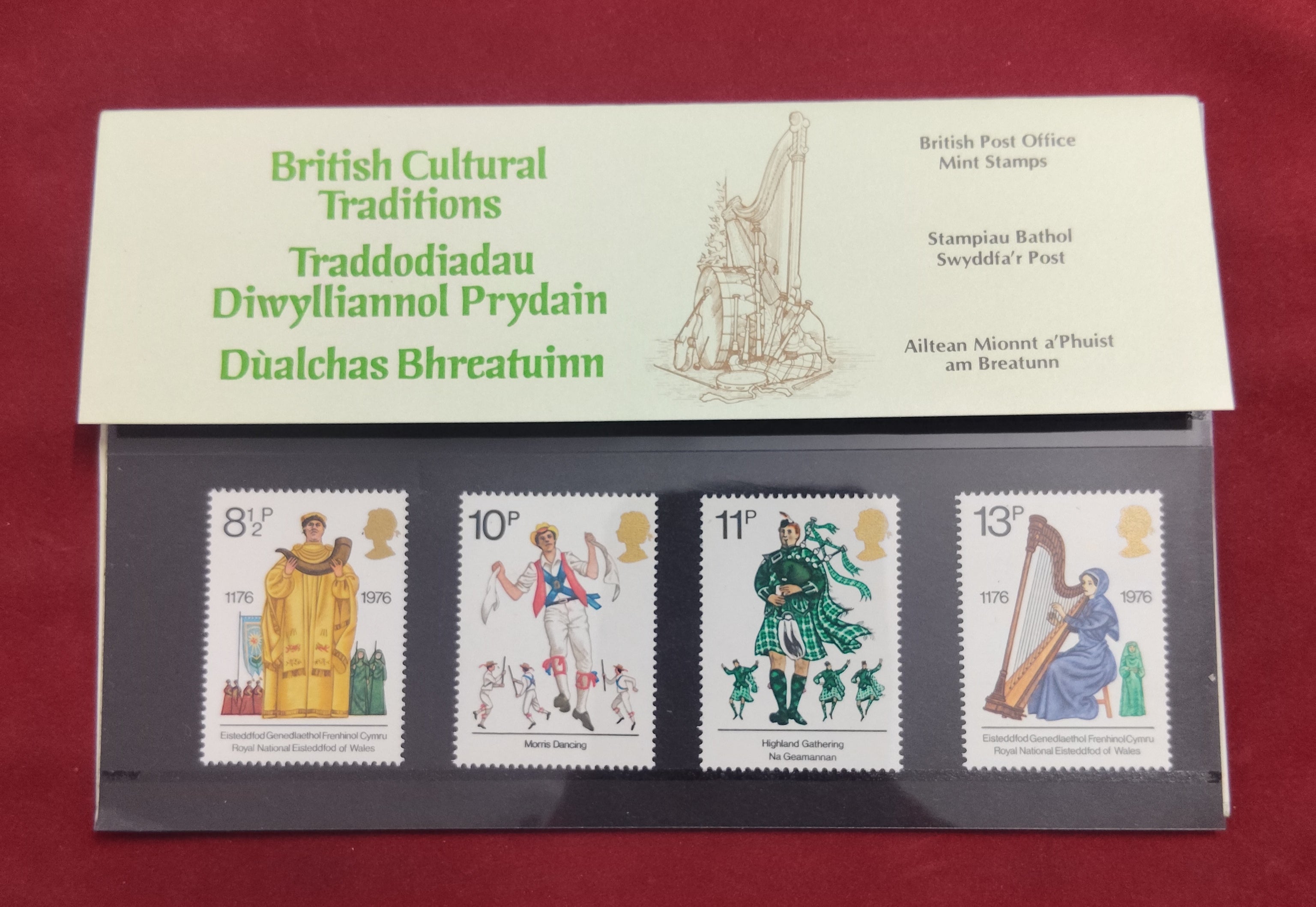 STAMPS PRESENTATION BRITISH CULTURAL TRADITIONS MNH 1976
