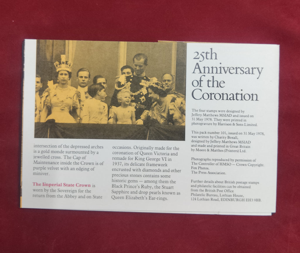British Post Office Mint Stamps '25th Anniversary Of The Coronation' 1979