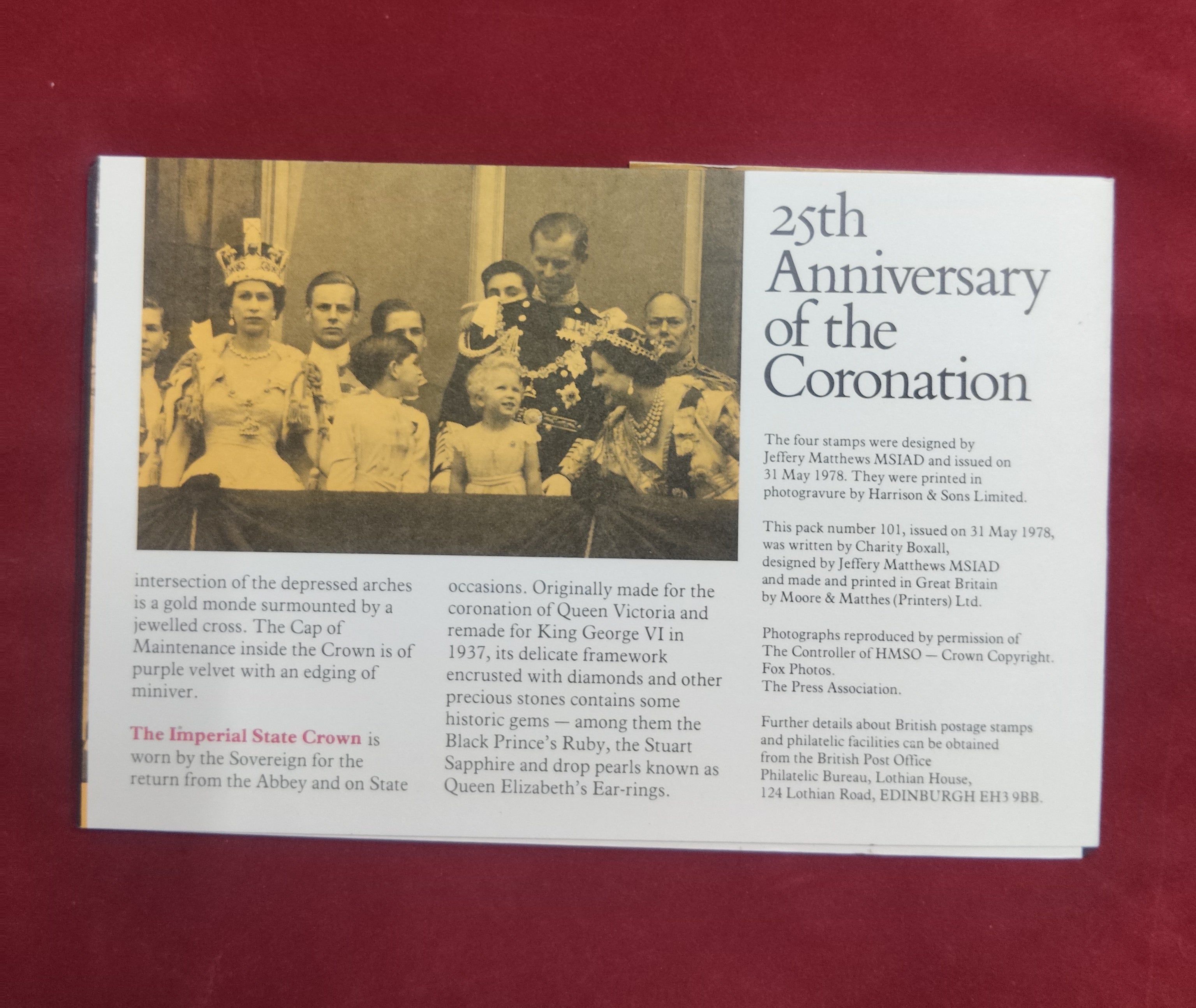 British Post Office Mint Stamps '25th Anniversary Of The Coronation' 1979