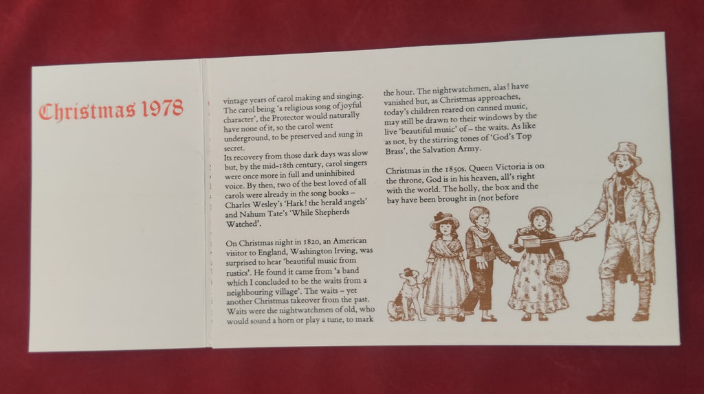 Post Office Presentation Christmas' 1978. Mint
