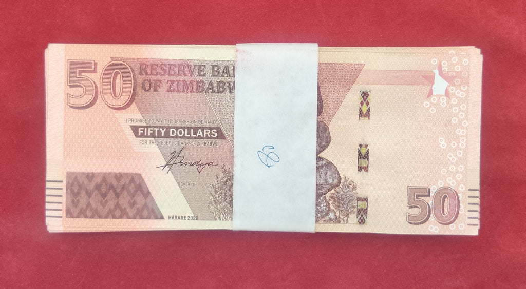 RESERVE BANK OF ZIMBABWE 50 DOLLARS